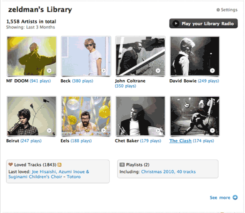 Jeffrey Zeldman's Music Library on Last.fm